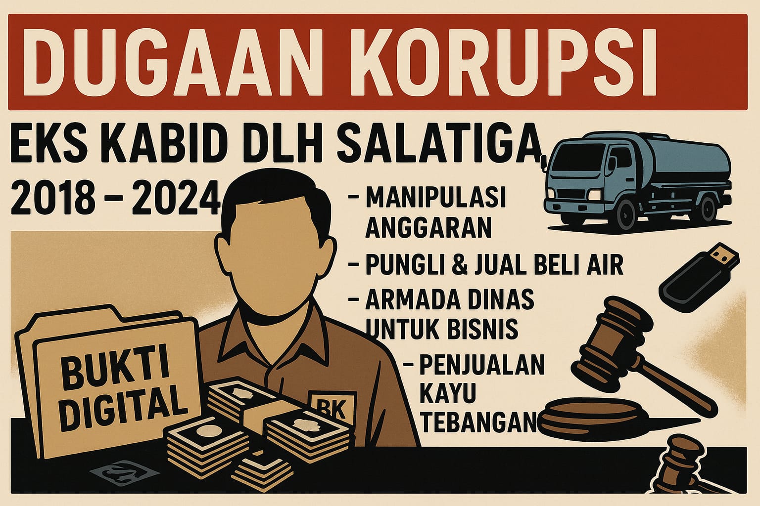 Eks Pejabat DLH Salatiga Kembali Disorot, Dokumen Investigasi Ungkap Dugaan Penyimpangan Anggaran dan Aset Daerah