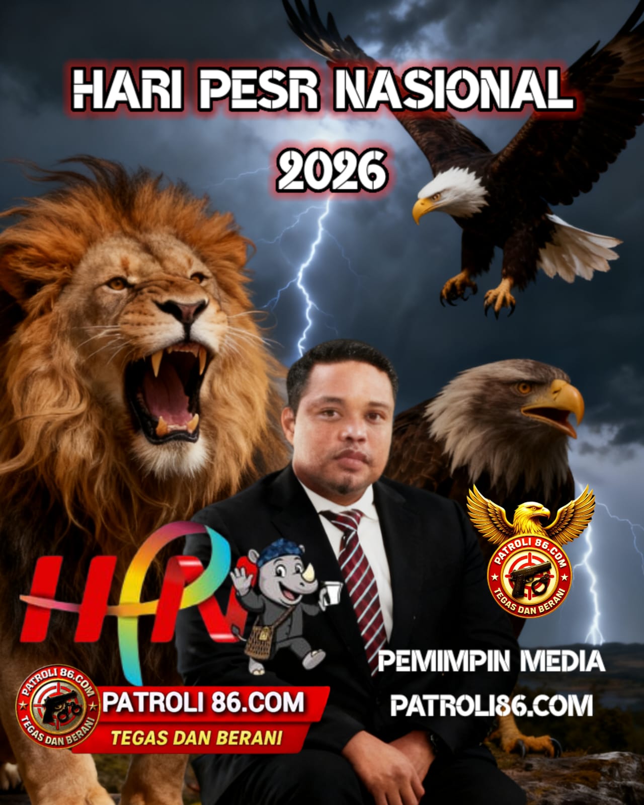 Hari Pers Nasional 2026, Pemimpin Patroli86.com Tekankan Peran Pers bagi Ketahanan Bangsa