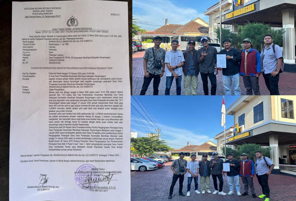 Seleksi Perangkat Desa Purwasaba Dipersoalkan, 10 Peserta Laporkan Dugaan Kecurangan ke Polres Banjarnegara